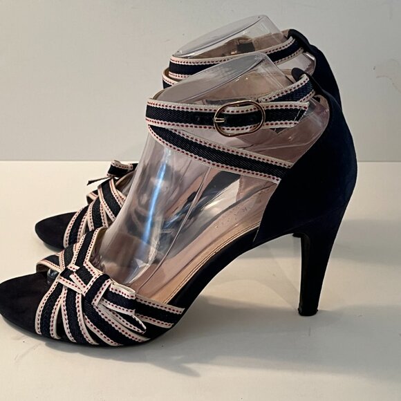 Kelly & Katie Faux Suede Open Toe Strappy High Heel Sandals ~ Women's Size 8.5M - Picture 2 of 14